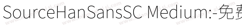 SourceHanSansSC Medium:字体转换